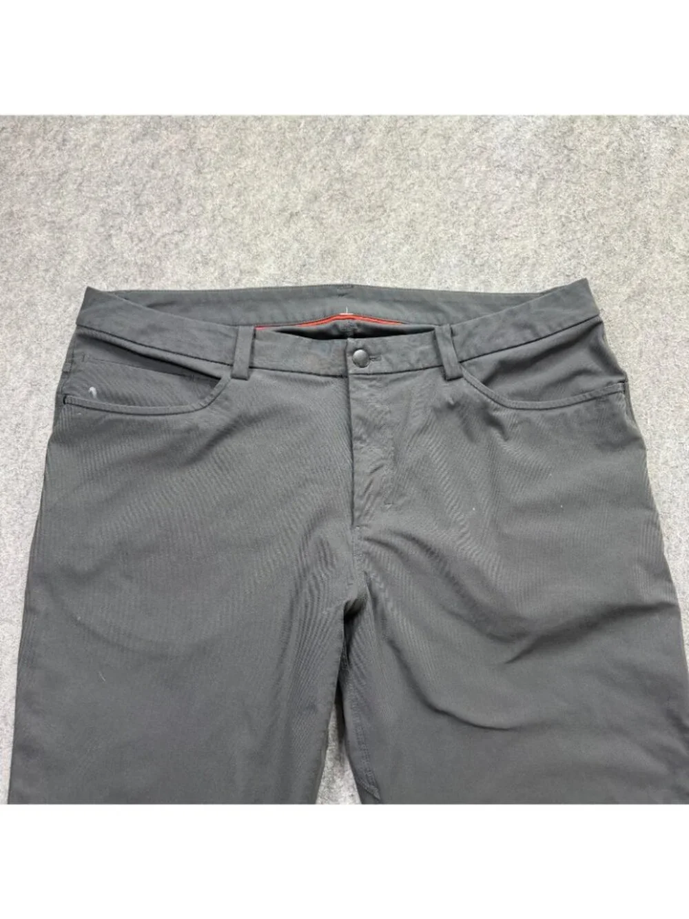 Lululemon ABC 5-Pocket Pants Men 36 x 33 Gray Classic Fit Stretch - Picture 3 of 16